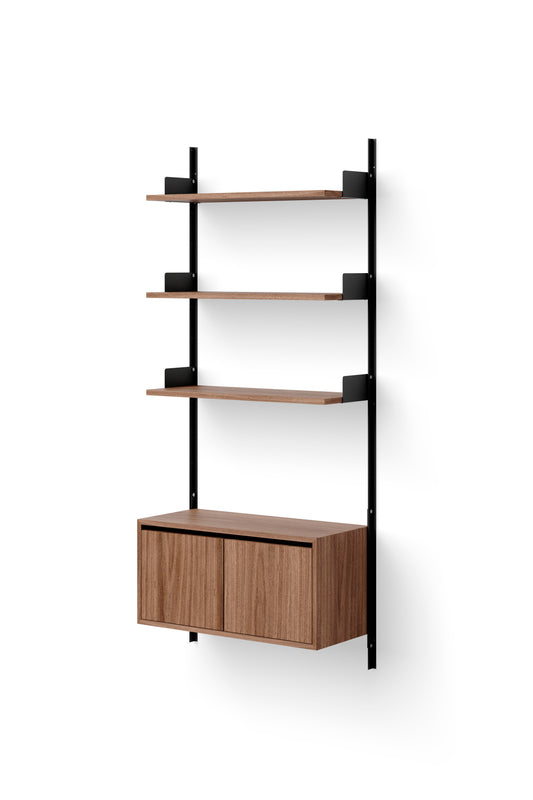 New Works Wall Shelf 1900 Cabinet Low w. Doors